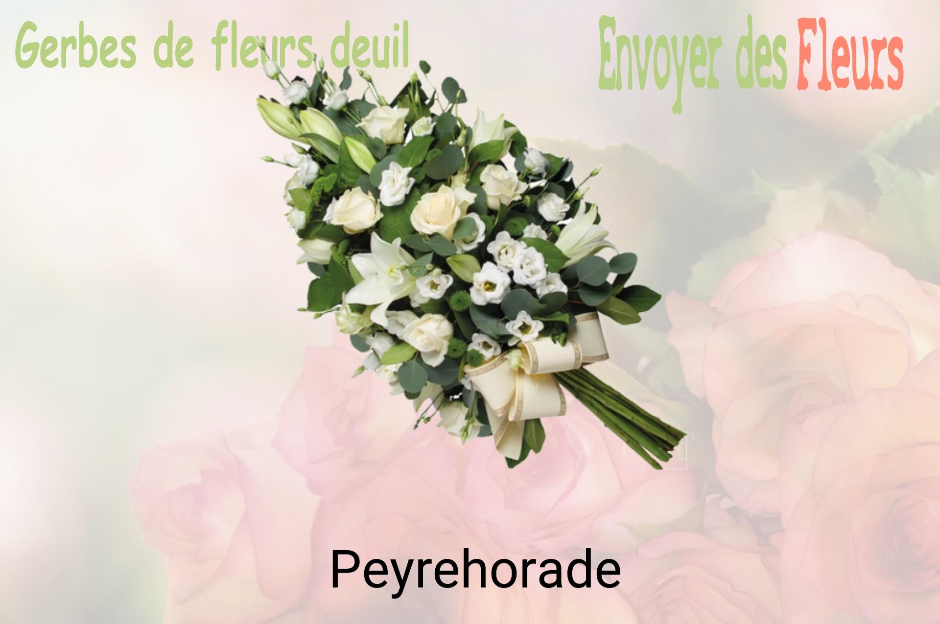Gerbe de fleurs de deuil livrée à Peyrehorade